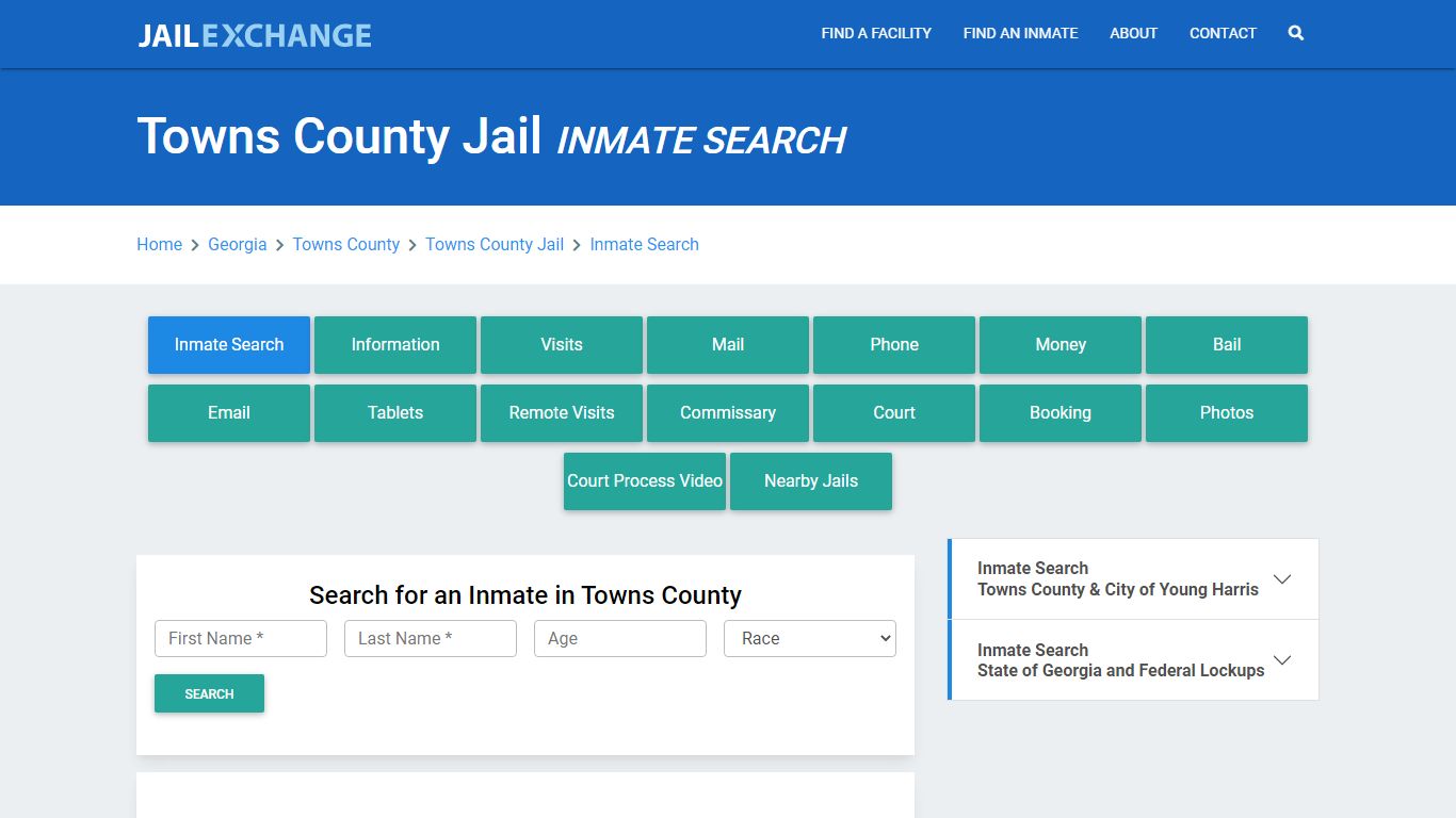 Towns County Jail, GA Inmate Search: Roster & Mugshots